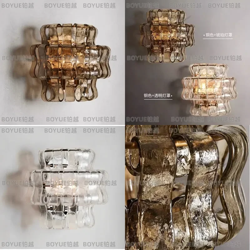 for French Wall Lamp Antique Bedroom Bedside Light Retro Luxury Living Room Duplex Staircase Corridor Aisle Lighting Fixture