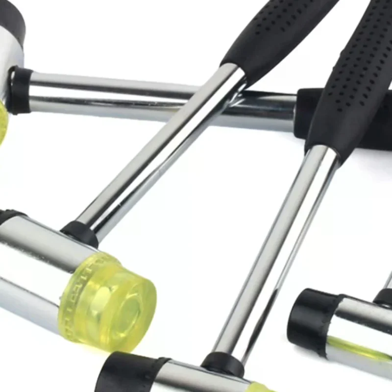 NEW 1 Pair Of Double Face Tap Rubber Hammer Head 25mm 30mm 35mm 40mm 45mm Yellow Black Hammer Replacement Striking Head