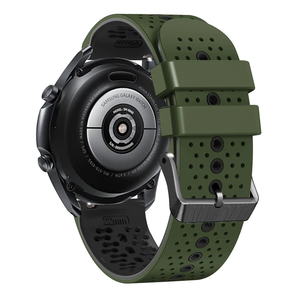 22มม.สำหรับ Garmin Venu 2 Vivoactive 4สมาร์ทวอท์ชสายคล้องสายรัดข้อมือ Forerunner 255 745ซิลิโคน Easyfit สร้อยข้อมือ