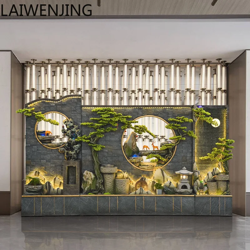 

MJY Rockery Fountain Flowing Water Curtain Wall Living Room Balcony Entrance Water Landscape Ornament