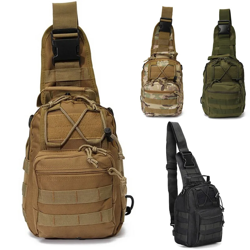 Mochila táctica de senderismo, bolso de hombro militar para escalada, Camping, caza, día, pesca, al aire libre