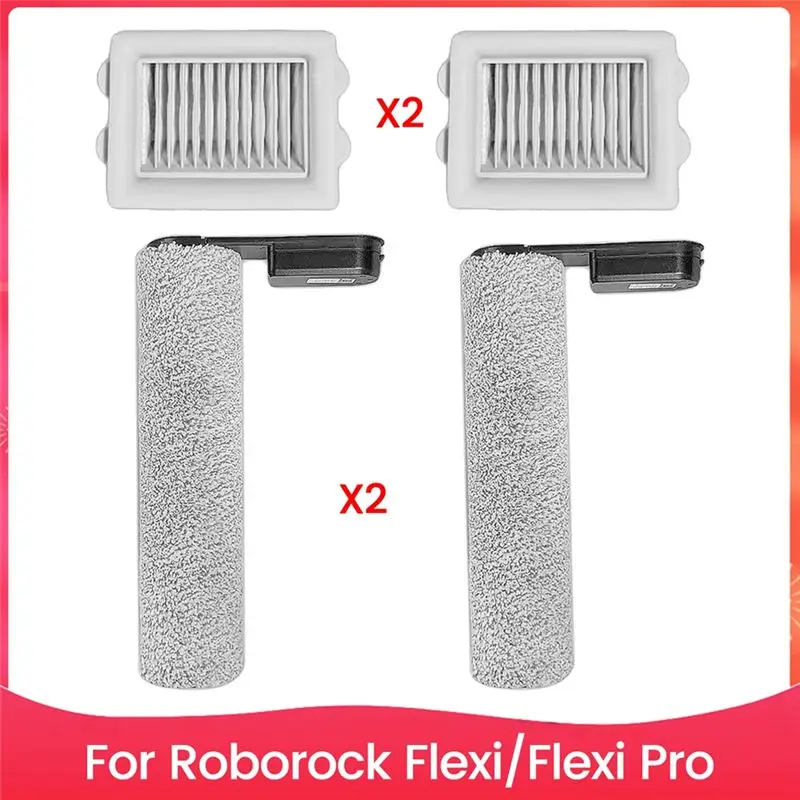 

Запасные части A56T для пылесосов Roborock Flexi/Flexi Pro: основная щетка, HEPA-фильтр, запасные комплектующие.