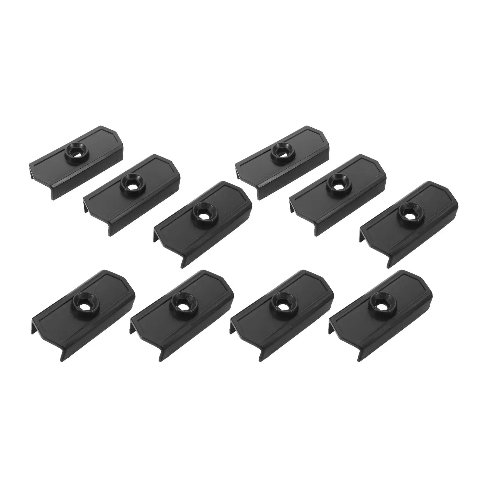 Tent Pole Fixing Clips 10Pcs for 25mm Flat Canopy Tubes Plastic Spacer Inserts Patio Awning Frame