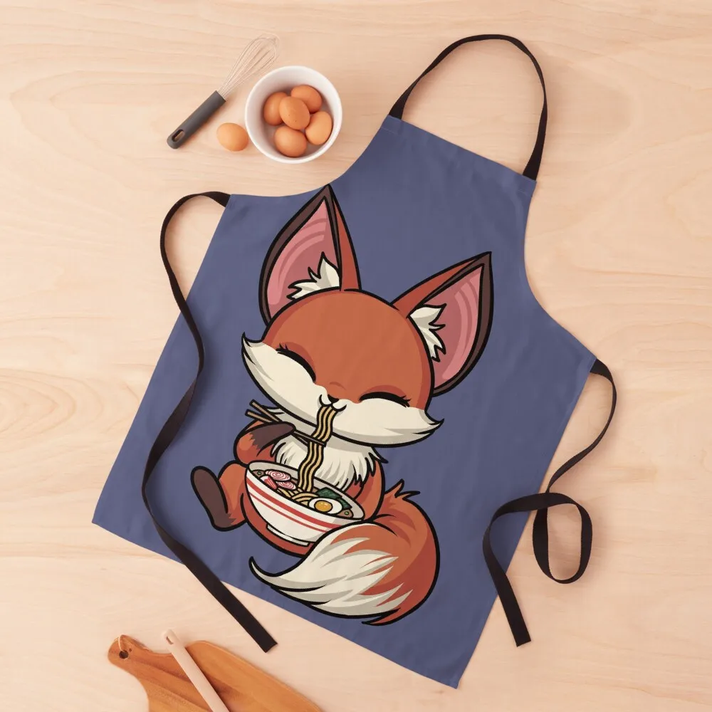 

Kawaii Ramen Fox Cute Apron Kitchen Accessories 2022 Cute Apron