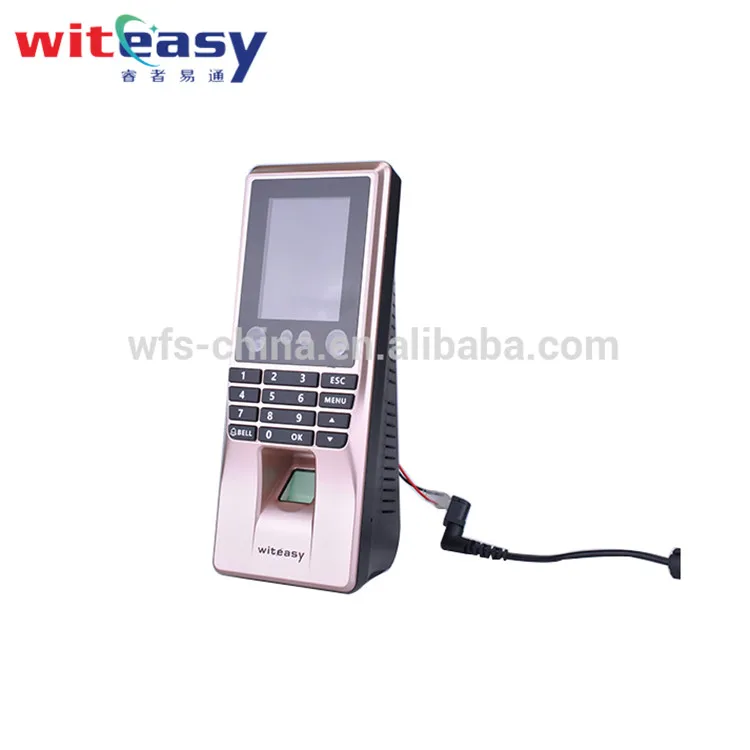 Face e Fingerprint Recognition Access Control Machine, WiFi, Reconhecimento Facial, Porta Acessórios, M10, China Atacado