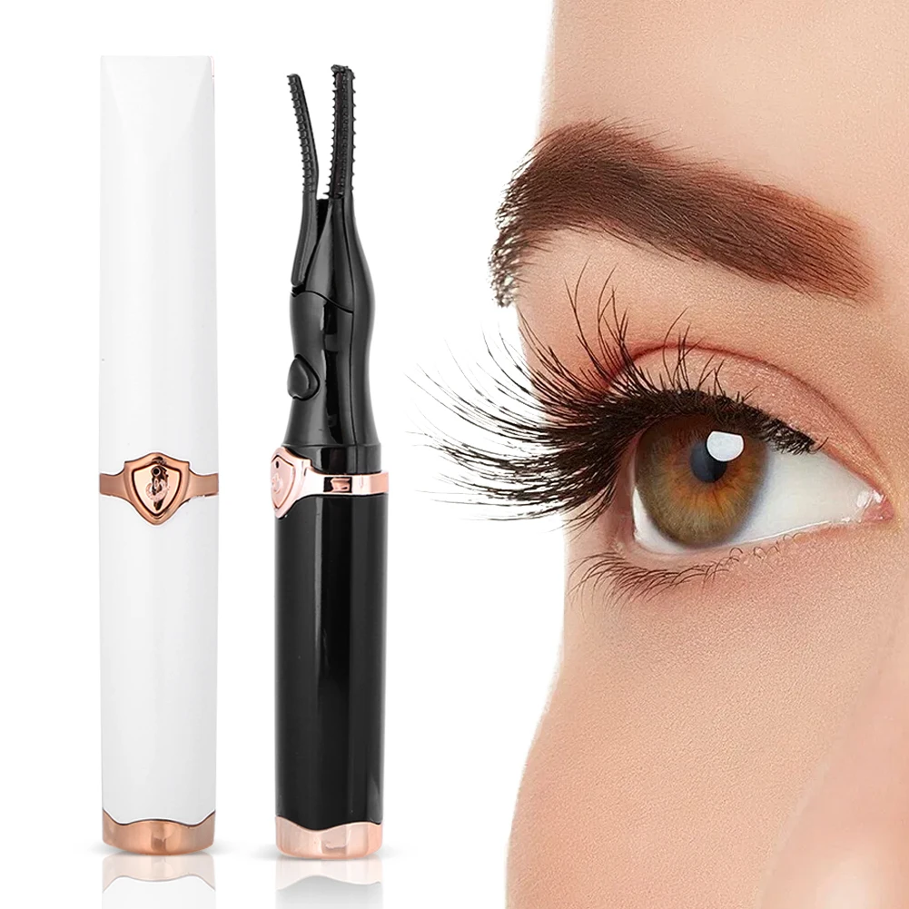 Heated Eyelash Curler USB Rechargeable Portable Eyelash Curler 2 Heating Modes Long Lasting for Quick Natural Curling Eye Lashes