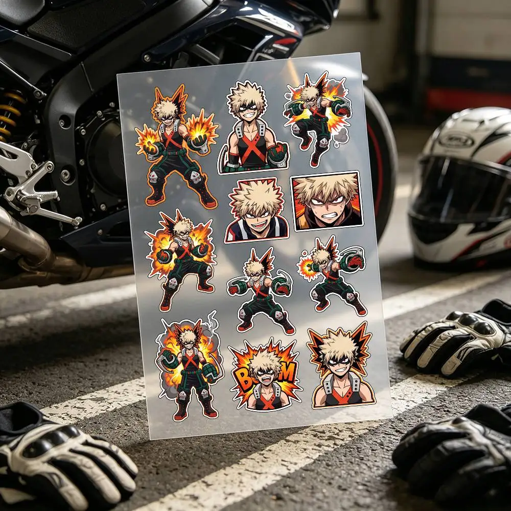 Bakugou Katsuki Stickers Auto Body Bumper Windows Motorcycle Laptop Walls Vinyl Decal Car Tuning Accessories