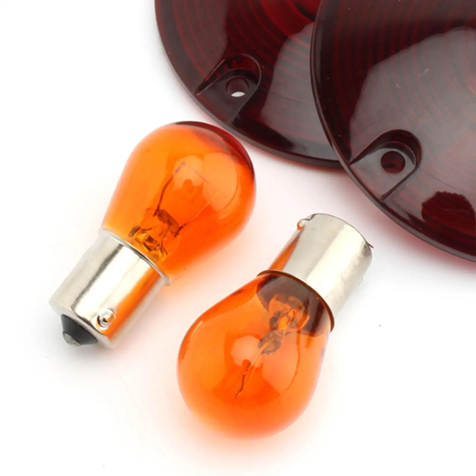 Black Orange Smoked Turn Signal Lenses Kit ABS Plastic Automotive Lighting Indicator for Electra Glides FLST FXRT 1986 to 2012