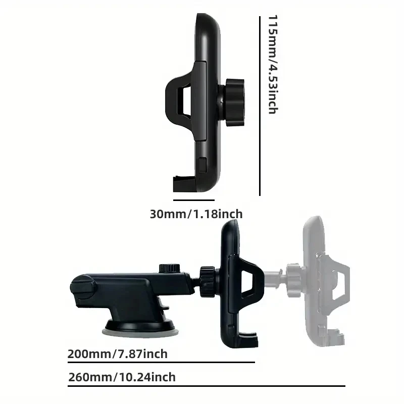 Air outlet car bracket 360 ° rotation Expansion bar silicone suction cup car phone holder for iPhone for samsung for xiaomi