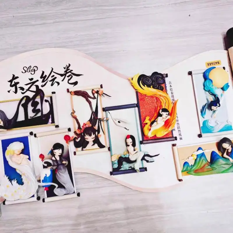 

52TOYS натуральная восточная картина для сна, прокрутка, слепая коробка, модная игра в китайском стиле, кукла ручной работы, игрушка, подарок на день рождения, орнамент