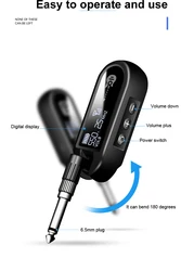 UHF M02 Wireless Guitar System Transmitter And Receiver for Violin Electric Piano Keyboard And Drum Set
