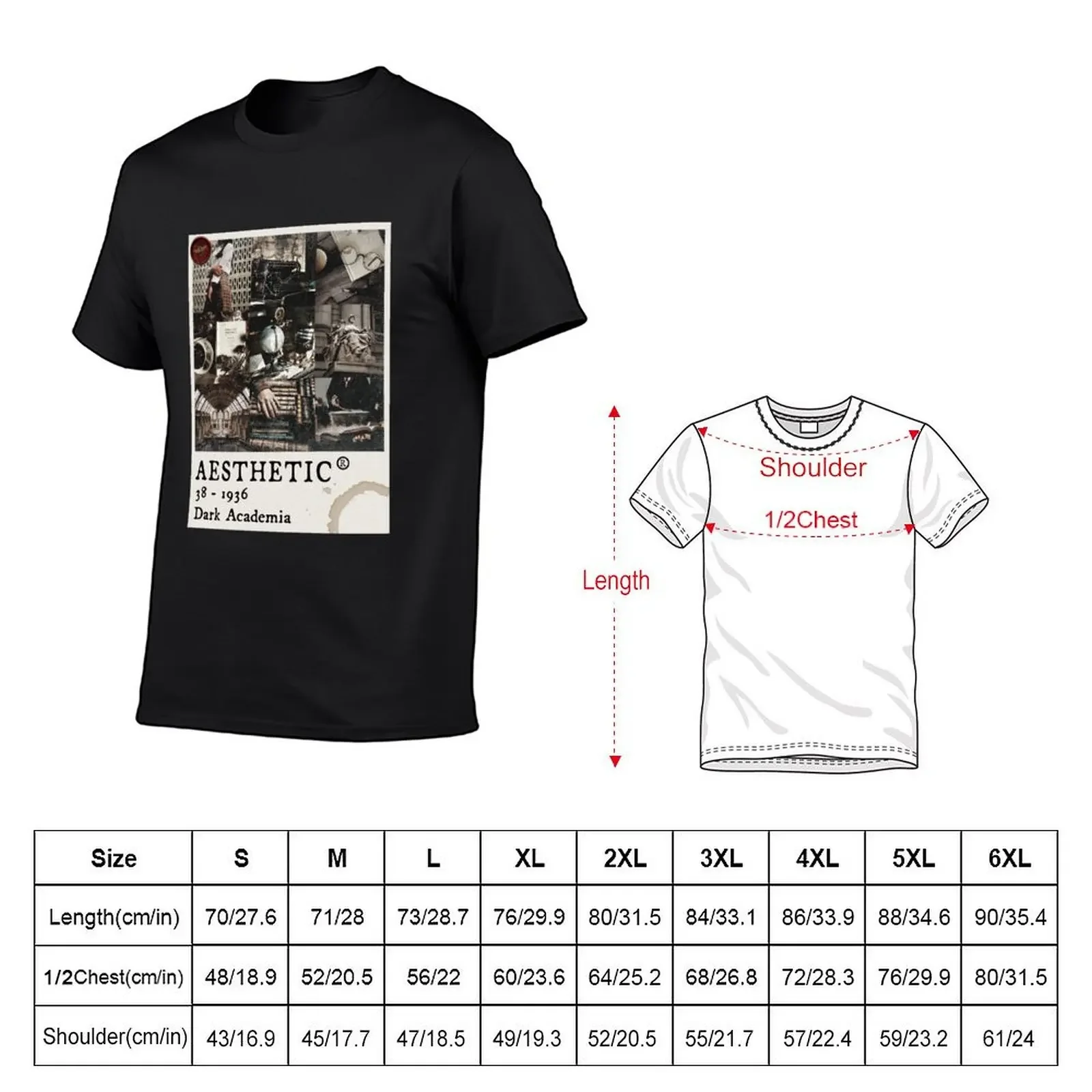 Dark Academia Pantone Card T-Shirt vintage t shirts shirts graphic tee mens white t shirts