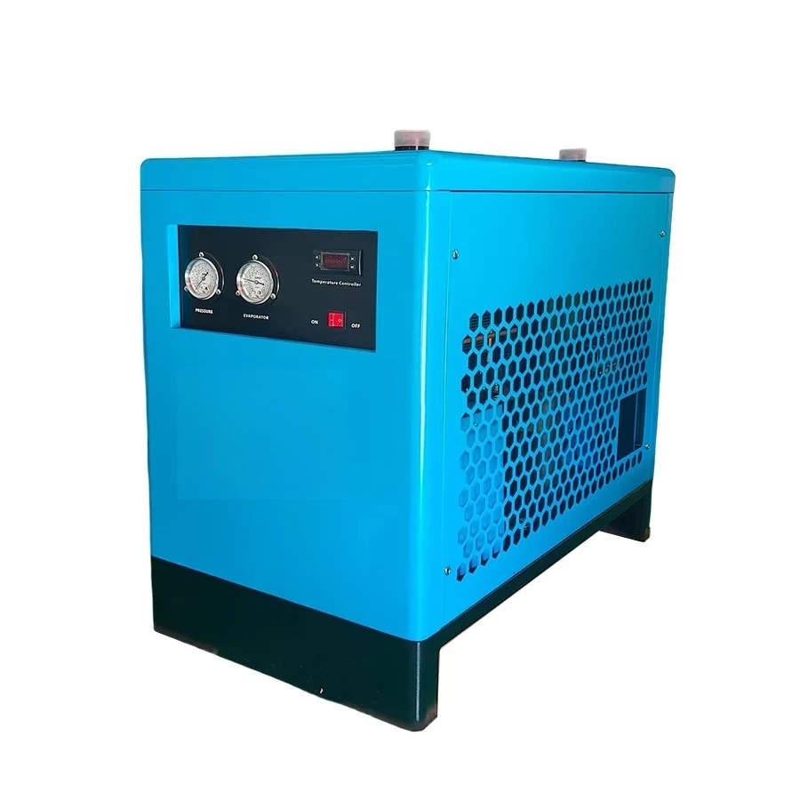 ZAKF 10HP Industrial Compressed Air Dryer Equipped With Dew Point Detector, Air Cooled Refrigeration Dryer Factory