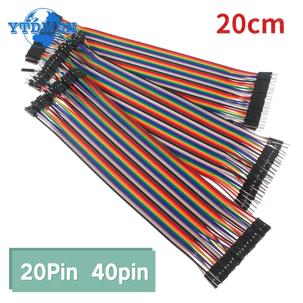 20pin/40pin Dupont Line 20cm Male To Male+Female To Male + Female To Female Jumper Wire Dupont Cable for Arduino DIY KIT