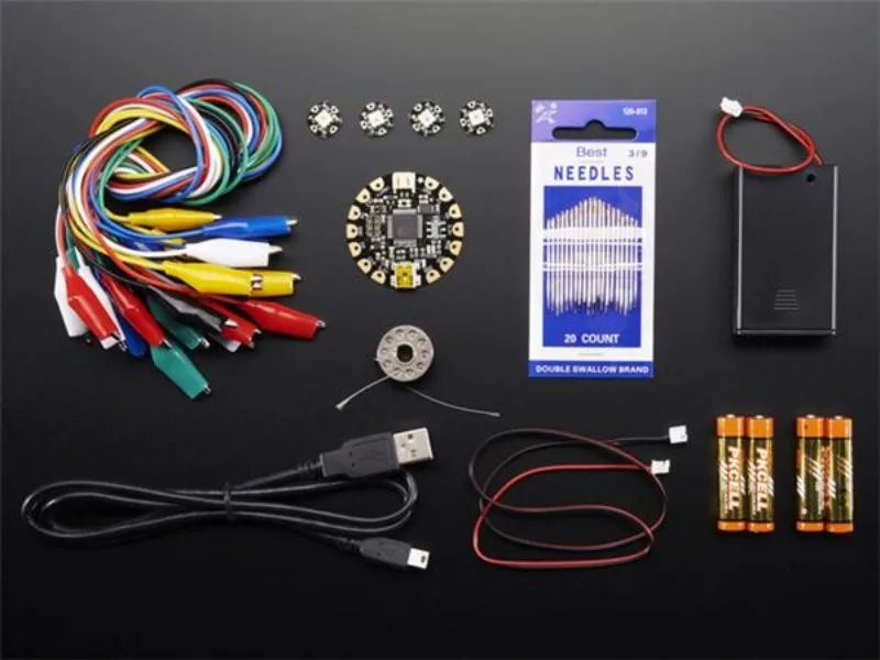 Adafruit Development Board, 1405 AVR FLORA Pacote orçamental, ATmega32U4, estoque