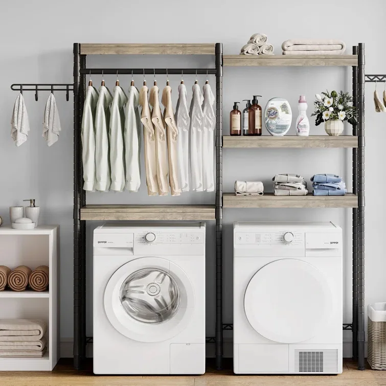

Toilet Washing Machine Shelf Floor-to-ceiling Toilet Toilet Storage Rack Balcony Bathroom Shelf Basin Rack