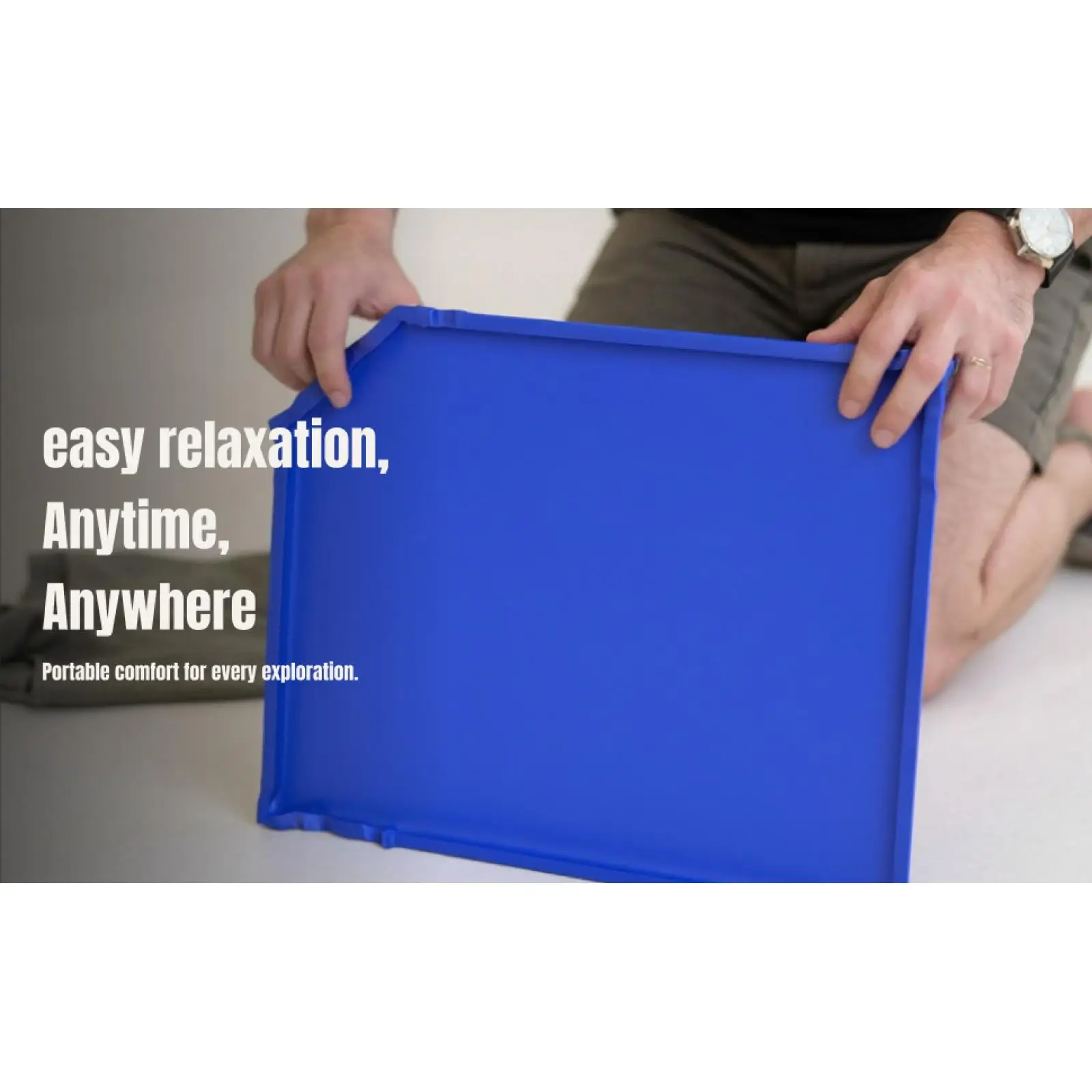 

Self Inflating Seat Mat Lightweight Sponge Compact Air Cushion for Picnic Garden Stadium Outdoor