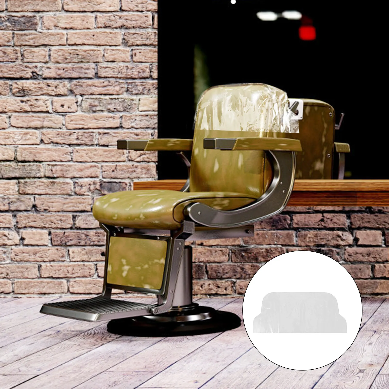 Salon Chair Cover Clear PVC Protective Seat Back Cover Fits Most Standard Styling Chairs Waterproof Salon Chair