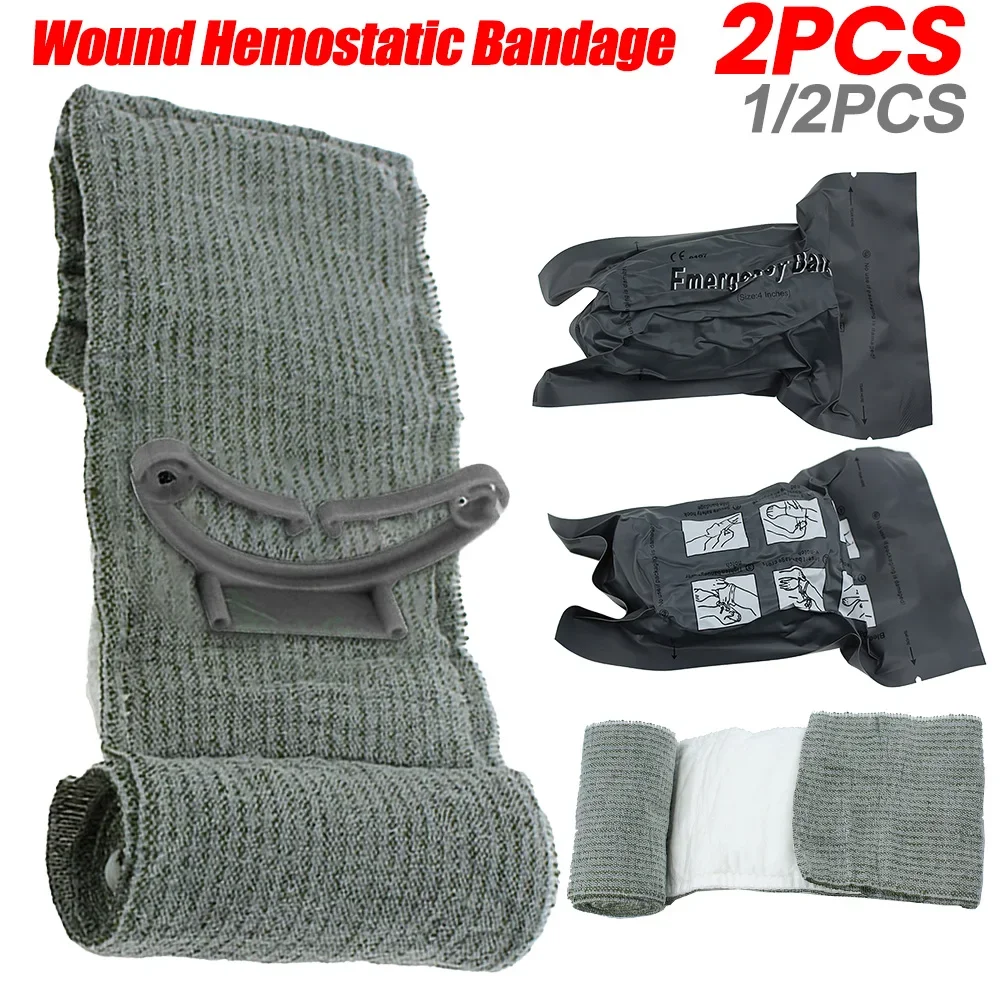 4/6in Israeli Bandage Wound Dressing Emergency Israel Bandage Combat Compression Tactical First Aid IFAK Trauma Military Medical