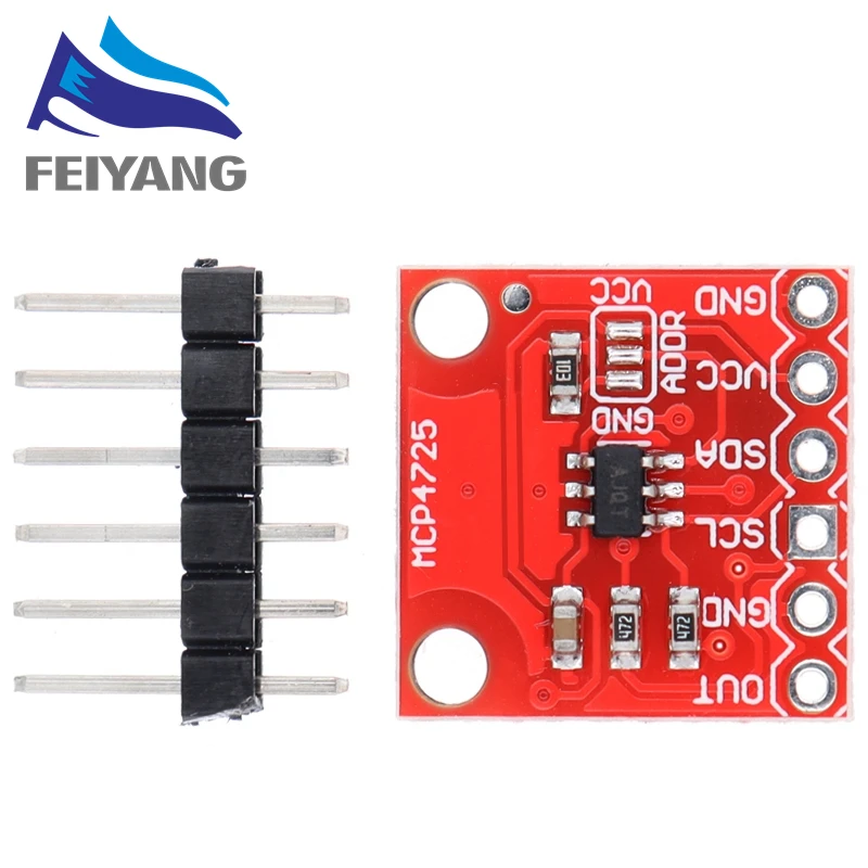 MCP4725 12-bitowy moduł konwertera cyfrowego I2C DAC Cyfrowo-analogowa płytka rozwojowa EEPROM dla Arduino 2,7 V-5,5 V