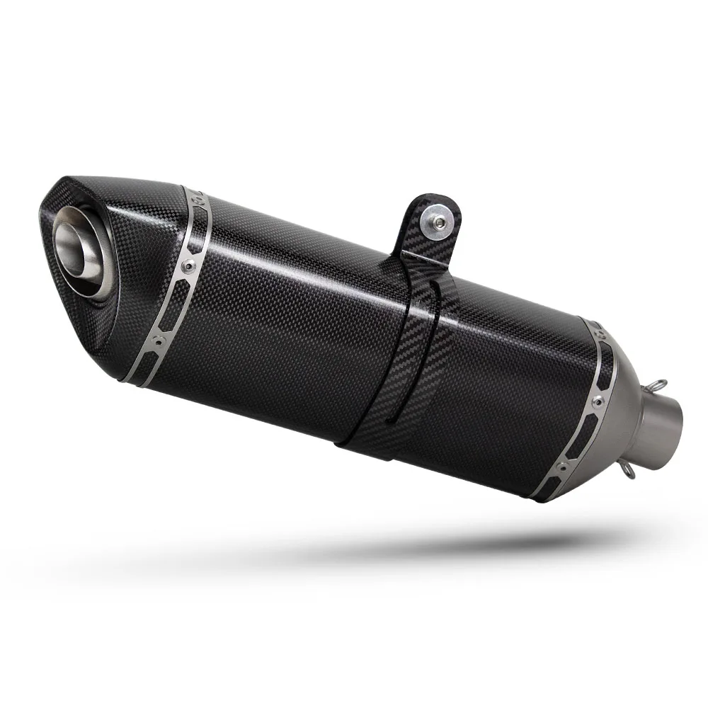Motorcycle Exhaust Kit Universal 51mm Interface 470MM Escape Muffler With DB killer For Z500 MT09 R7 ZX6R CB650R CB500F GSXR750