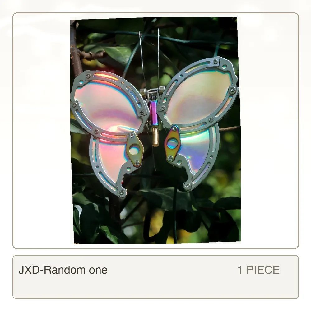 3D DIY Chaos Butterfly Series Metal Assembly Tide Play Figure Cyberpunk Ornament New Year's Collectible- Random Style