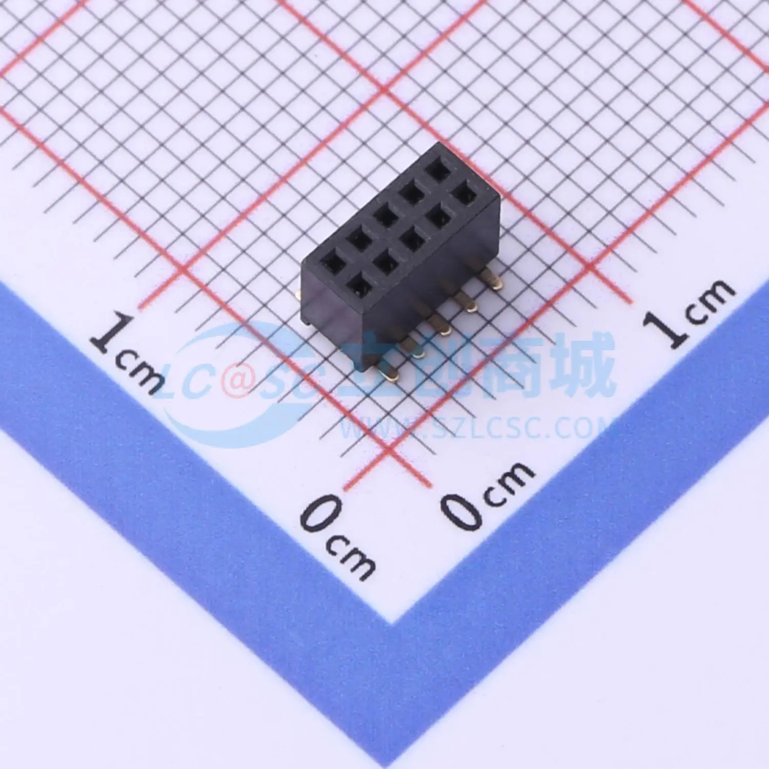 68pcs PM127-2-05-S-4.3 SMD P 1.27mm 2x5P 1.27mm Female Header Connector