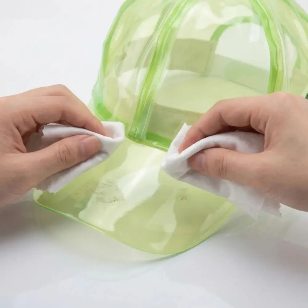 Adjustable Brim Water-Splashing Festival Hats Transparent UV Protection PVC Water-Sprinkling Hats Sunscreen Waterproof