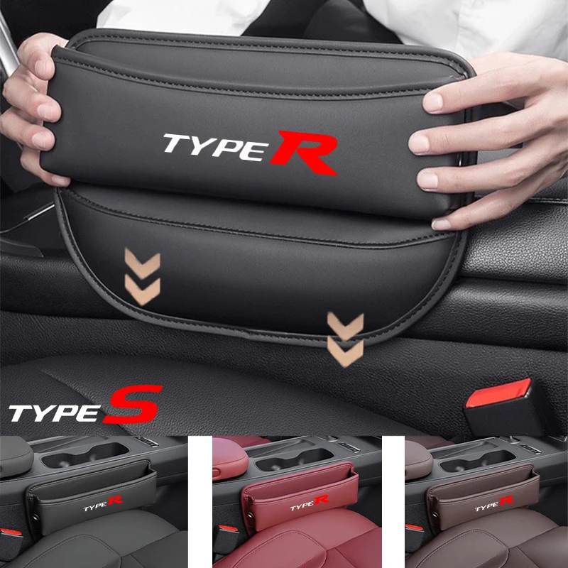 Multifunction Car Seat Gap Organizer Storage Box Pocket Wallet Universal For Honda Civic Type R Type S FK8 FK2 FN2 Accessories