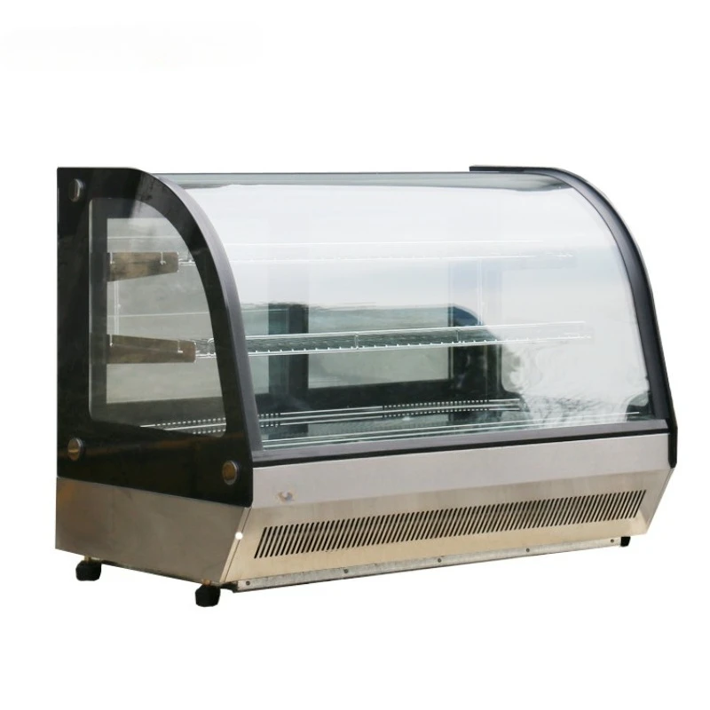 

Desktop single-layer black arc cake cabinet, quality assurance freezer