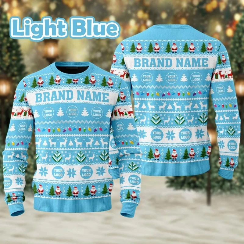 عيد الميلاد نمط مخصص هوديي للرجال سانتا كلوز ثلاثية الأبعاد مطبوعة البلوز الخريف المرأة هوديس طويلة الأكمام س الرقبة بلوزات #4