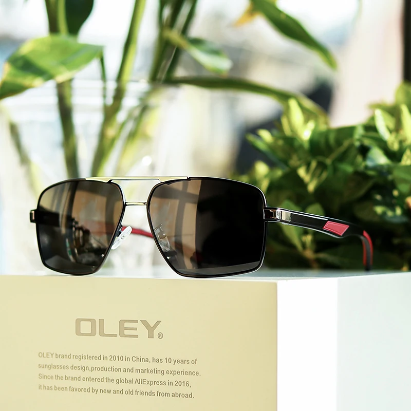 

2023 New classic brand pilot sunglasses Real scene shooting of fashionable Aluminium magnesium polarized Men's goggles