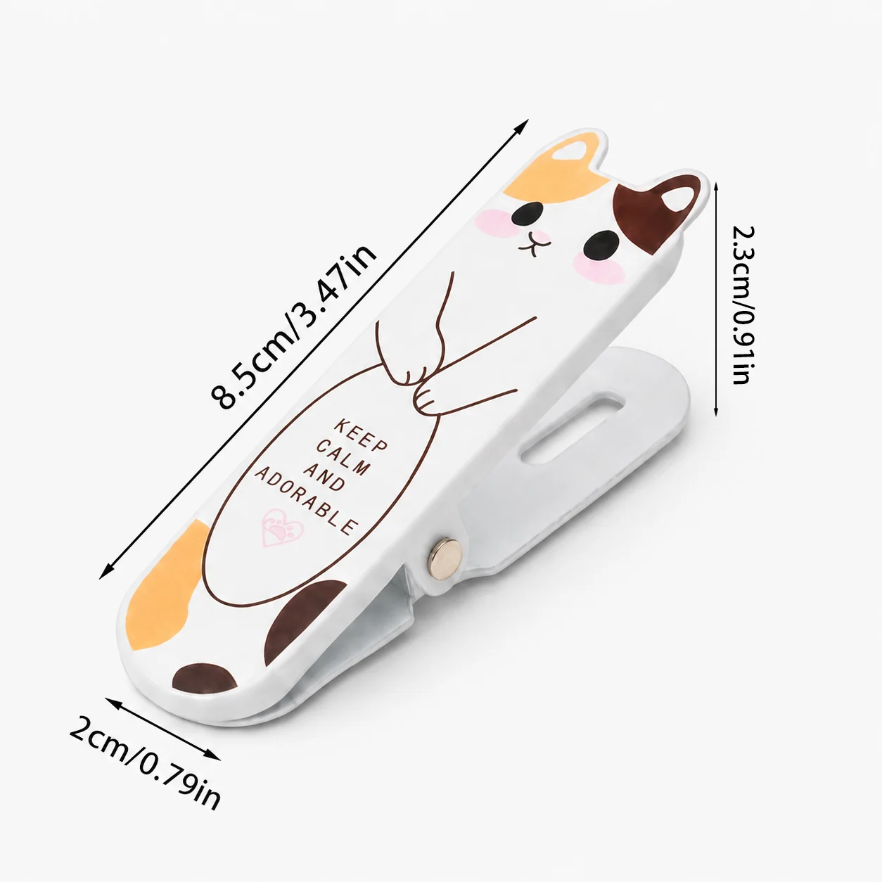 3pcs, cartoon cat metal buckle clip, multi-functional bookmark clip, photo sticky note holder, household storage hook