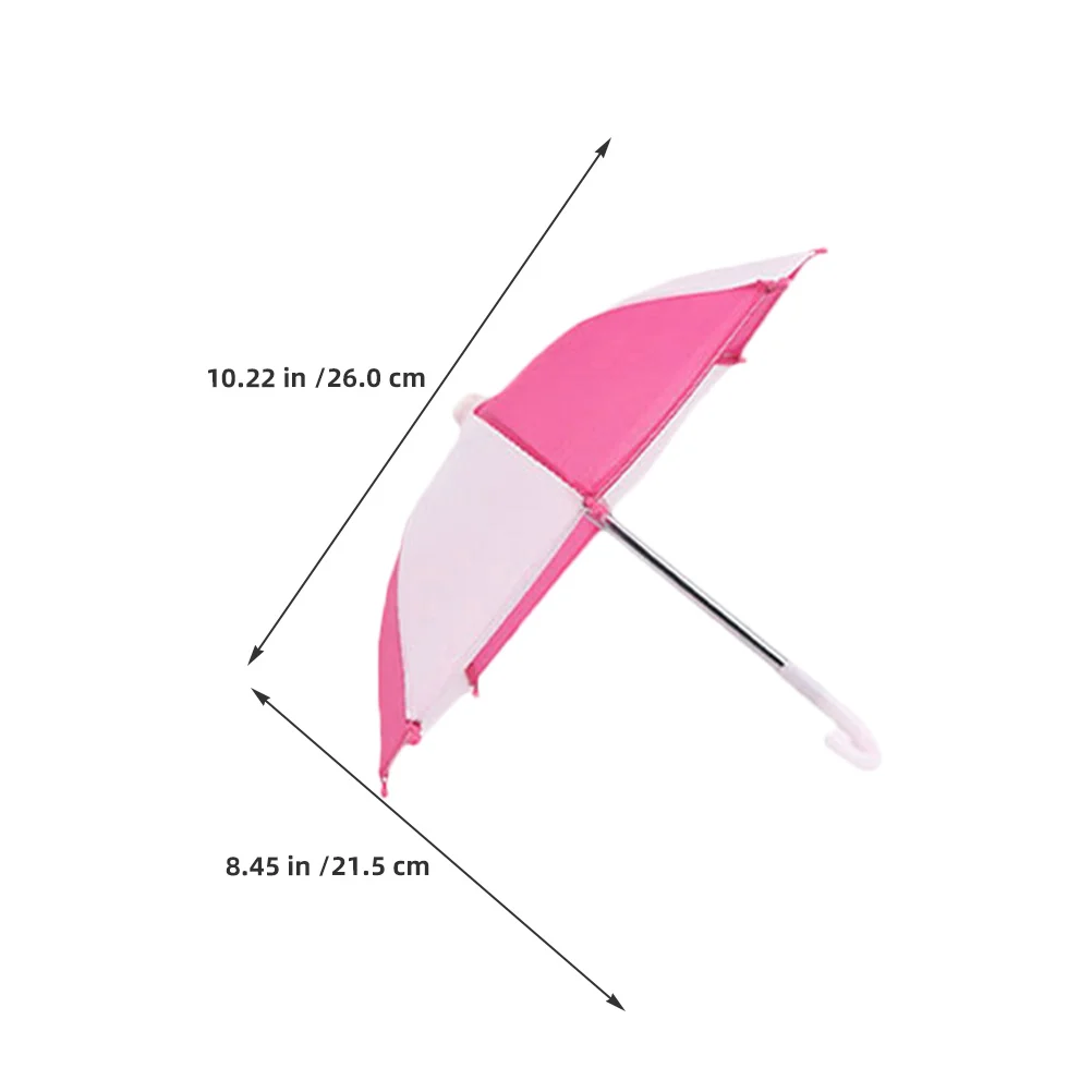 8Pcs Miniature Dollhouse Umbrellas Colorful Tiny Decoration Miniature Sunny Rainy Umbrella Photography Props