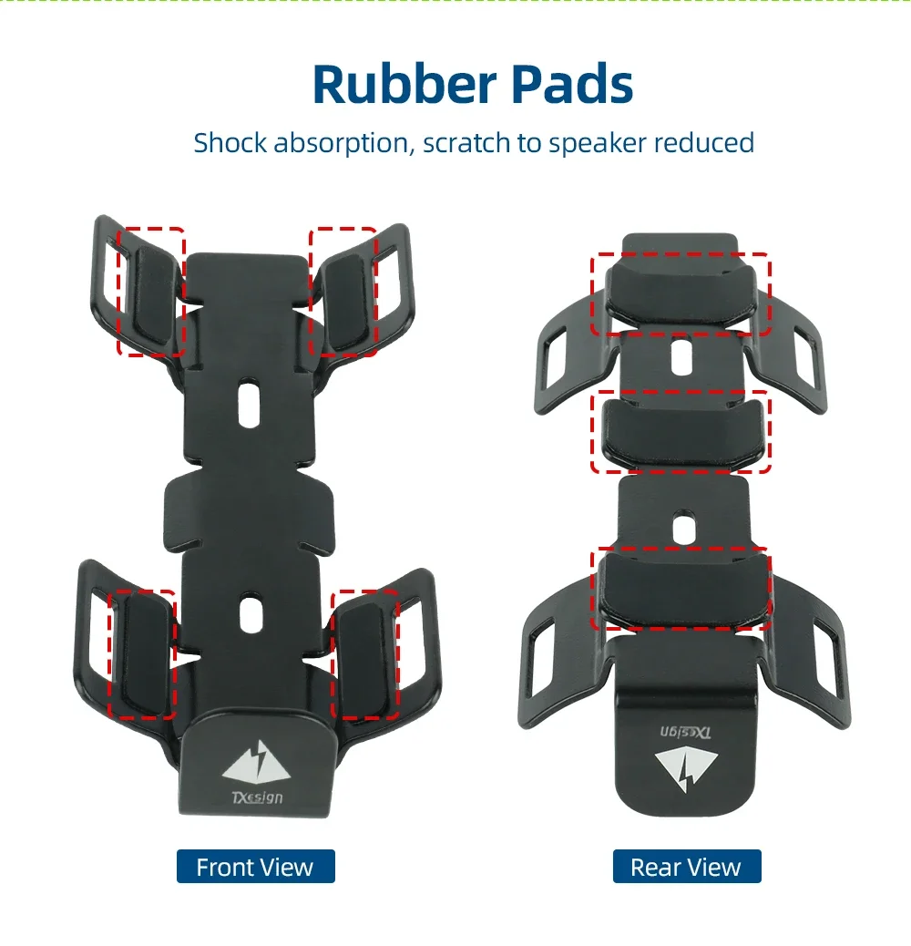 Description Picture 6 of itemRobust Holder for Bicycle Water Bottle Loudspeaker Hook/Loop Strap Quick Mount Release Fits JBL Speakers Bluetooth Sound Box