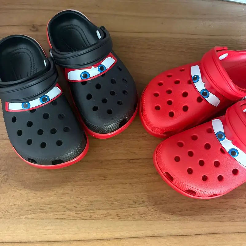 

Children Sandals Anime Solid Lightning Mcqueens Slippers Breathable Casual Beach Sandals Outdoor Home Summer Eva Comfort Shoes