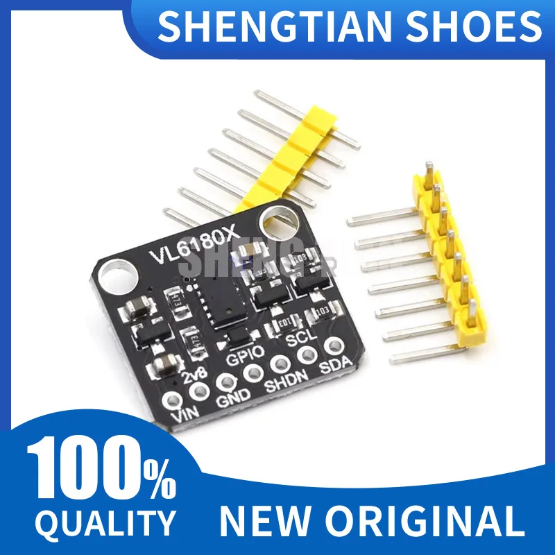 VL6180X Distance Sensor Module, ToF Proximity Gesture Detector, High Precision I2C Interface, 3.3V/5V Compatible