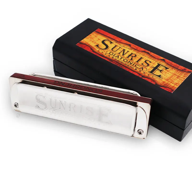 KONGSHENG SUNRISE diatonic 10hole high quality blues harmonica wood comb key of C/G/A/Bb/D/E/F/G/Ab/Db/Eb/Gb/B