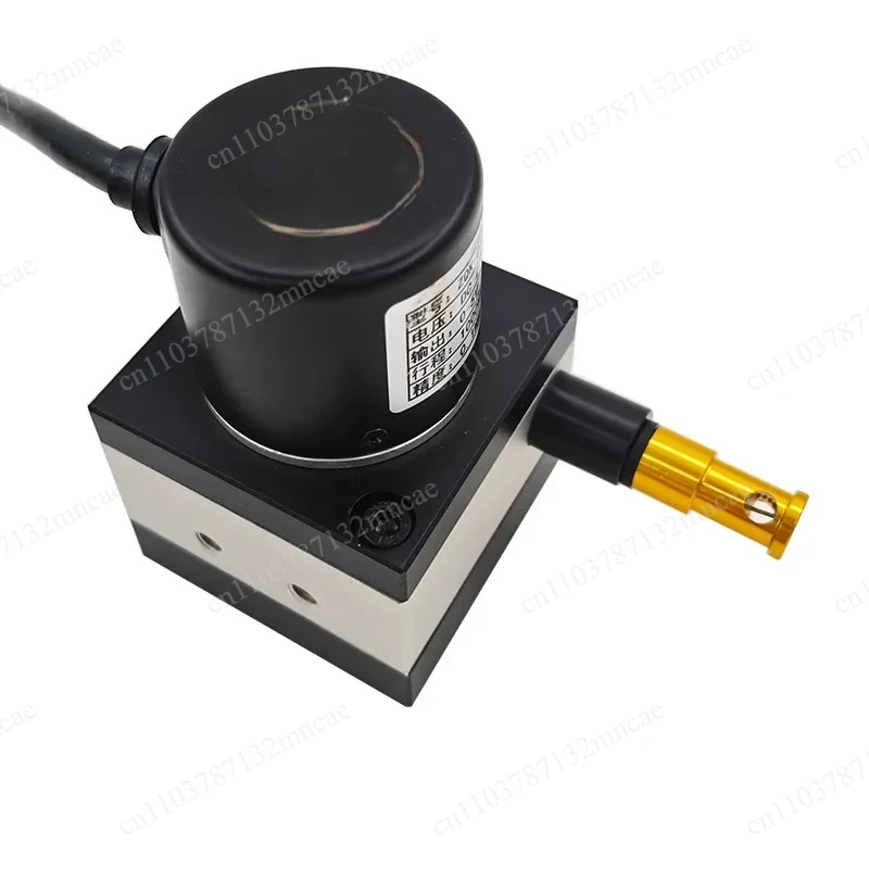 Pulling Rope Displacement Sensor Input Power Supply 5-24V High-Precision Waterproof Linear Distance Measuring Wire Encoder 1-2M