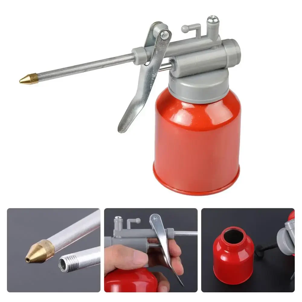 Boquilla de aceite de 250ml, bomba de pulgar, engrasador, lata de aceite, aceite de lubricación, bomba de alta presión, grasa engrasadora para aplicación, herramienta de reparación de automóviles