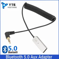 Bluetooth Aux Adapter Dongle USB To 3.5mm Jack Car Audio Aux Bluetooth 5.0 Handsfree Kit For Car Receiver BT transmitter