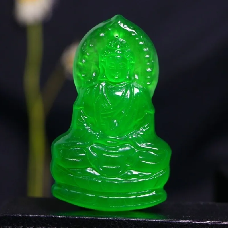 

High Ice Men's Guanyin Brand Pendant Men's Jade Pendant