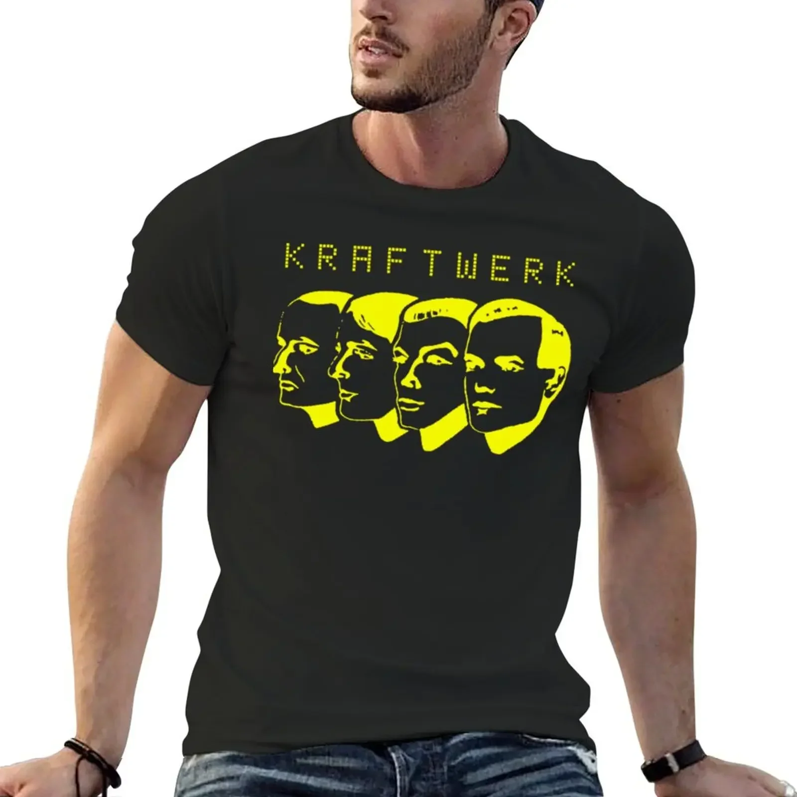 Kr?ftw?rk?Sh?rt?St??k?r?P?st?r?H??d???M?sk T-Shirt oversizeds Blouse big and tall t shirts for men