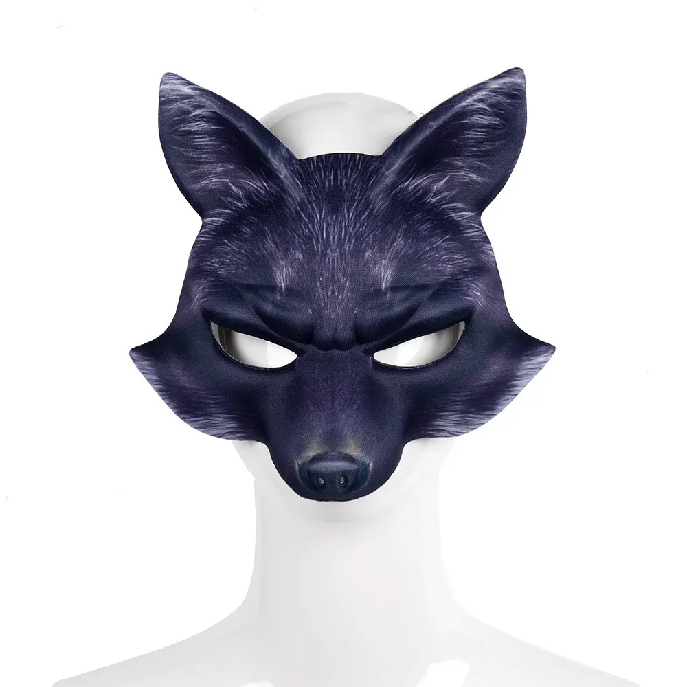 Halloween Cosplay Mask Elegant Masques Carnival Mascara Props Half Face Cover Fox Mask Fancy Dress Parties Decoration Props