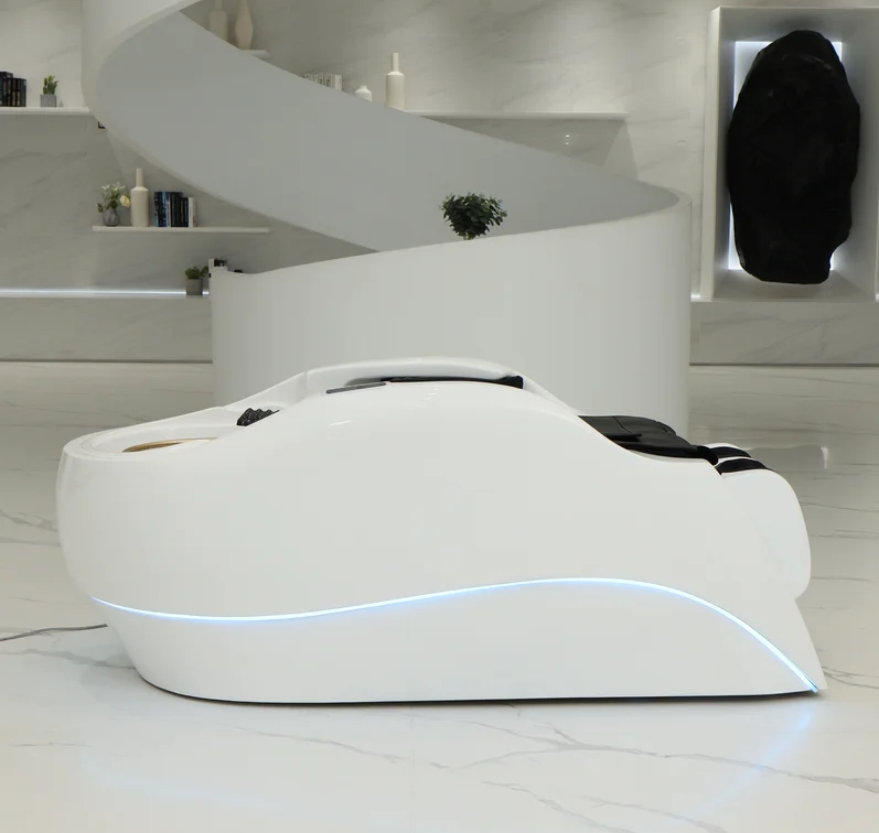 beauty salon electric luxury hair washing massage chair shampoo bed and bowl