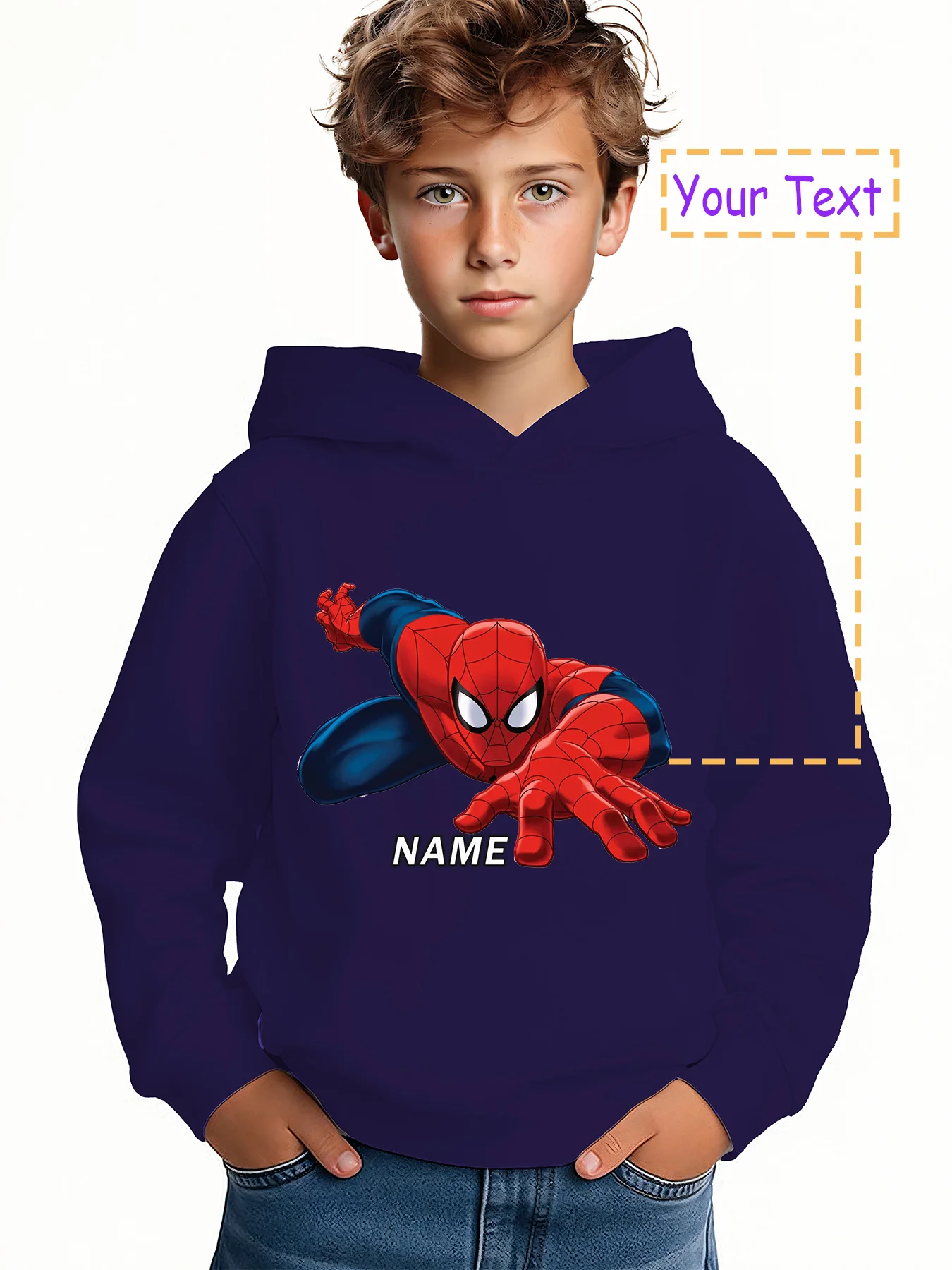 سترة MINISO Classic Spider-Man Attack للأطفال - تصميم كلاسيكي لتسلق Spider-Man، مثالية للمدرسة والملابس غير الرسمية #4