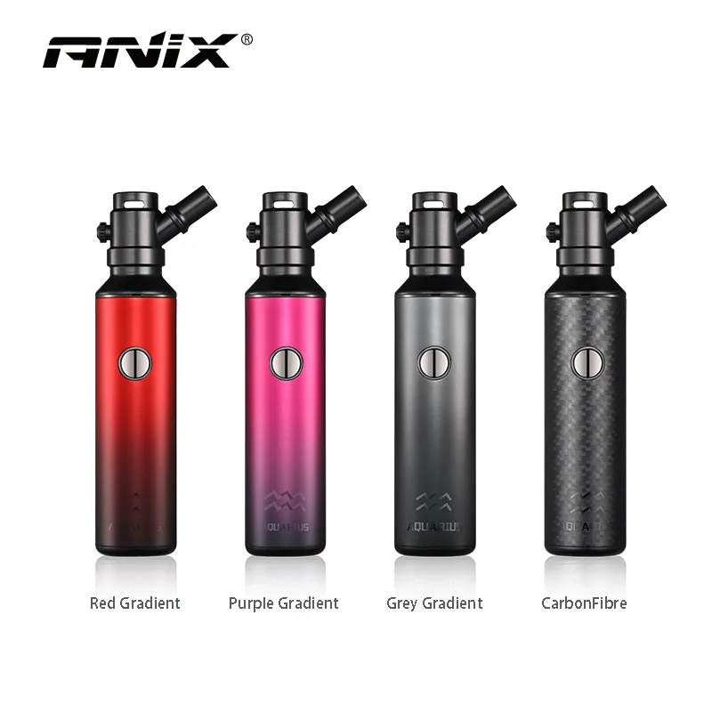 Original Anix Aquarius Wax Pen Kit 1100mAh 10S Pre-heating 0.5ohm Quartz & Ceramic Heating Element Variable Voltage Vape pen