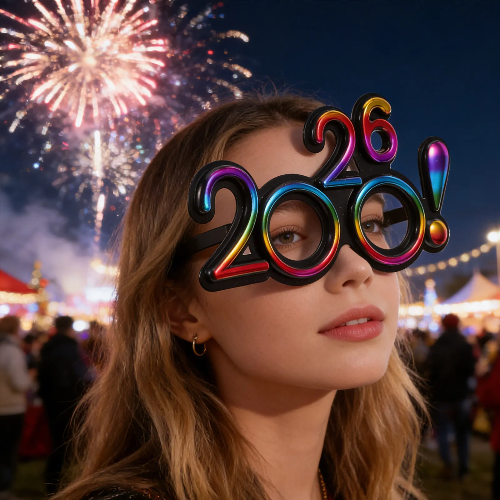 

5 шт. 2026 Очки с блестками, пластиковые, для выпускного вечера, новогодние, для вечеринок, реквизит для фото, для детей и взрослых, для фестивалей и выпускных балов