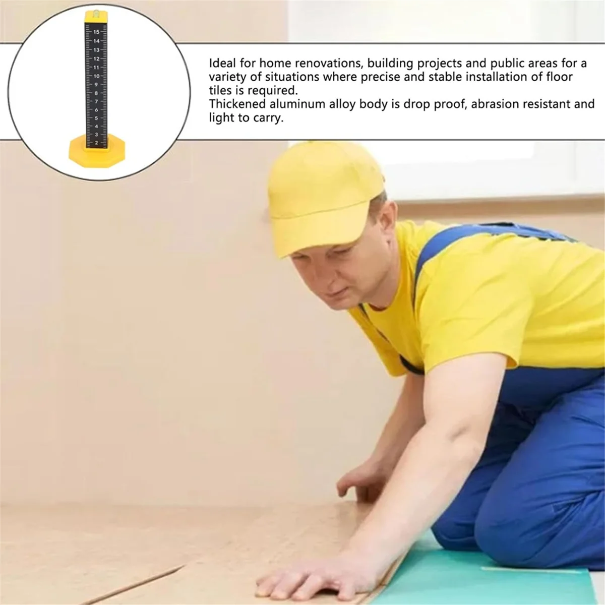 ABJZ スティック壁敷設床タイルツール天井レベリング定規軽量鋼アーティファクト水平バブルレベリング定規 4 個