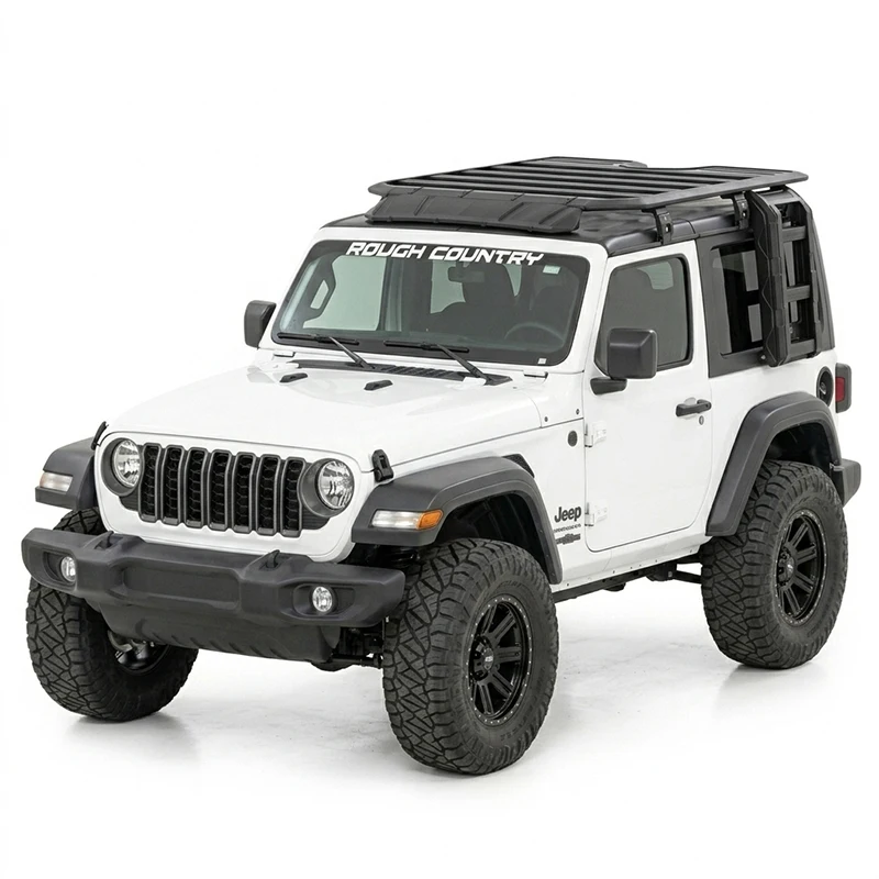 HIGH QUALITY CAR Accessories  ROOF RACK ROOF PLATFORM SIDE LADDER Side Box for Jeep Wrangler JL 2 Door